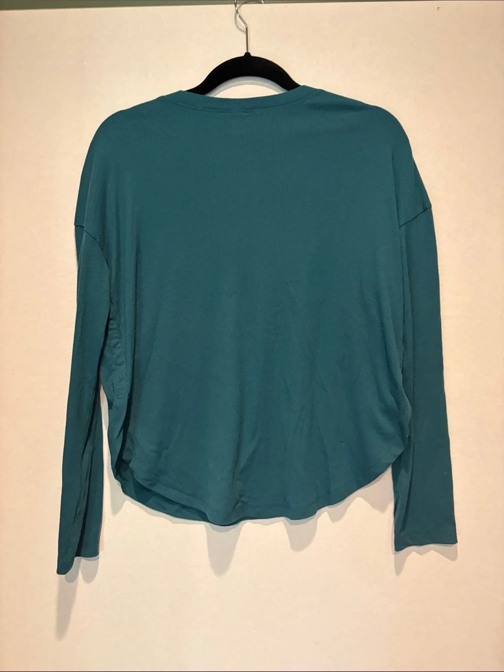 Old Navy - Girls ultralite. long sleeve ribbed t-shirt. Size XXL (18) Green teal
